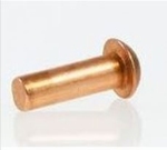 Messing bolkop klinknagel 2 x 4 mm Per 25 stuks