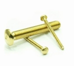 Messing bolkopklinknagel met schroefdraad M1,4 Per 10 stuks